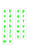 File Folder Match Lowercase Letters (Light Green)